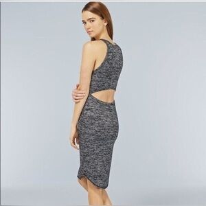 Aritzia Wilfred Free Yasmin Midi Bodycon Dress – Size S‎ Gray Cutout Back